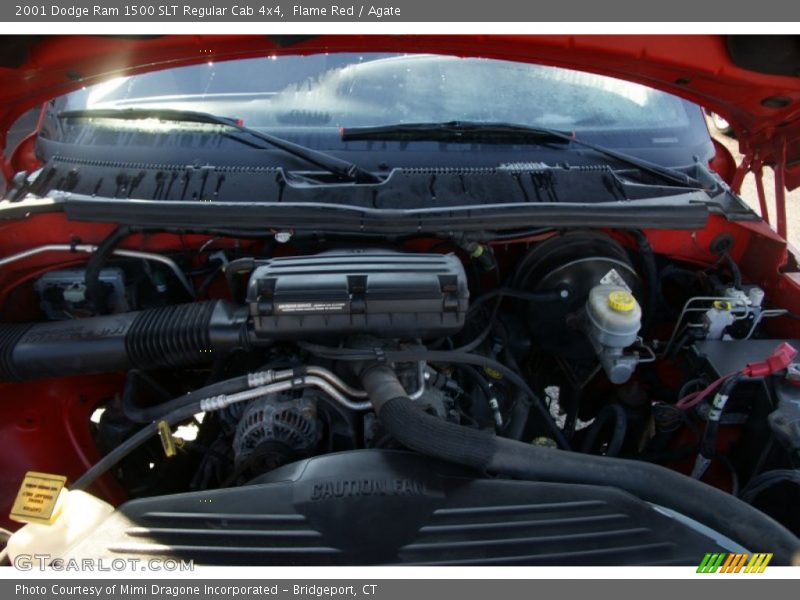 Flame Red / Agate 2001 Dodge Ram 1500 SLT Regular Cab 4x4