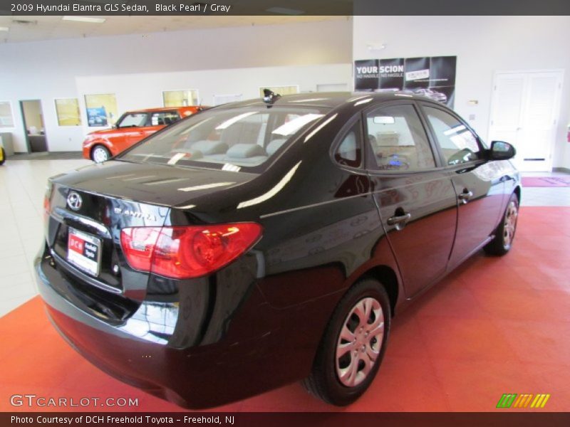 Black Pearl / Gray 2009 Hyundai Elantra GLS Sedan