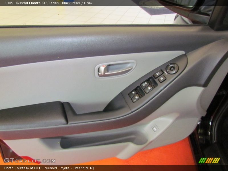 Black Pearl / Gray 2009 Hyundai Elantra GLS Sedan