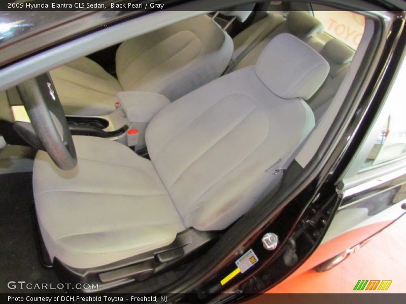 Black Pearl / Gray 2009 Hyundai Elantra GLS Sedan