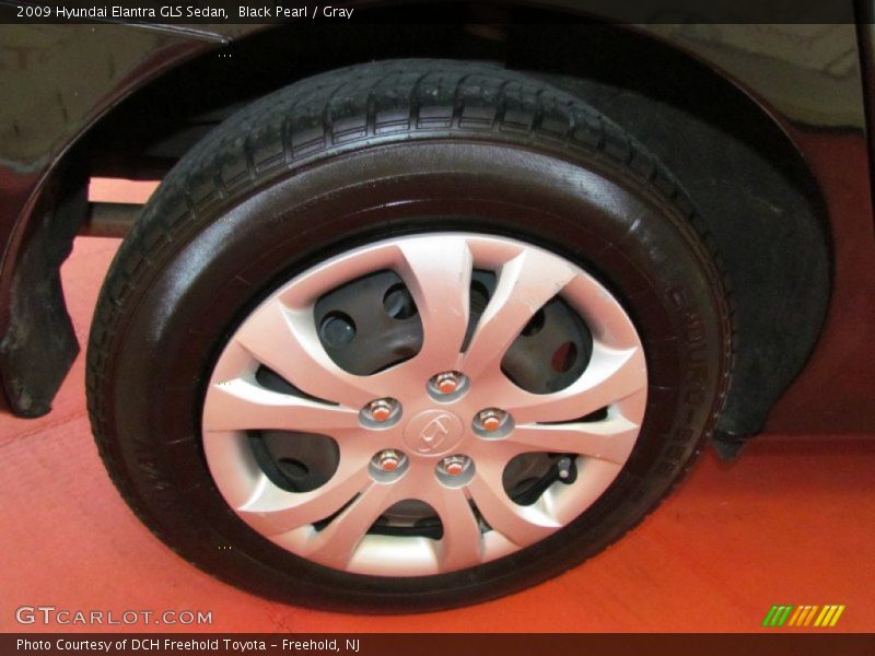 Black Pearl / Gray 2009 Hyundai Elantra GLS Sedan