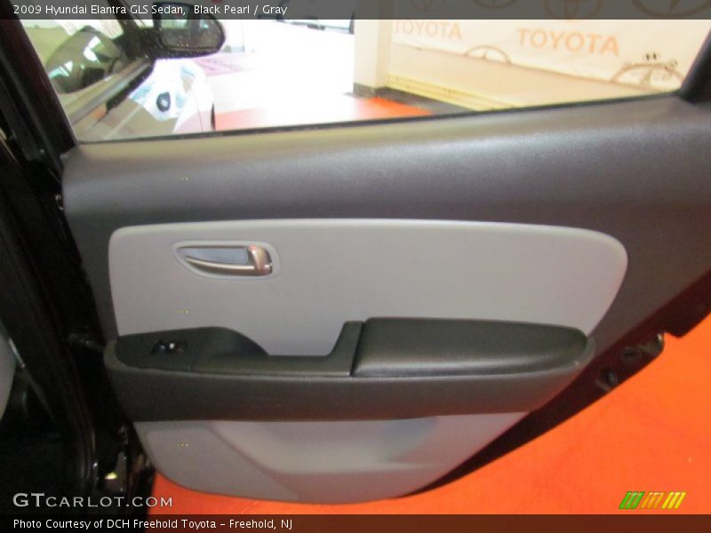 Black Pearl / Gray 2009 Hyundai Elantra GLS Sedan