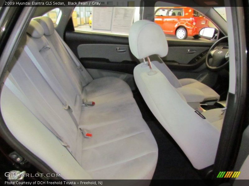 Black Pearl / Gray 2009 Hyundai Elantra GLS Sedan