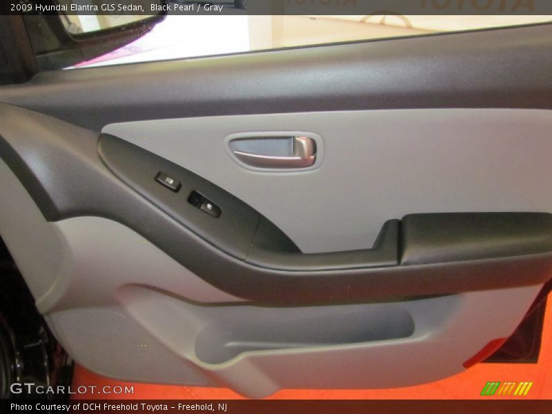 Black Pearl / Gray 2009 Hyundai Elantra GLS Sedan