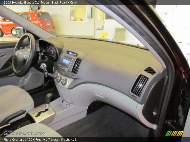 Black Pearl / Gray 2009 Hyundai Elantra GLS Sedan