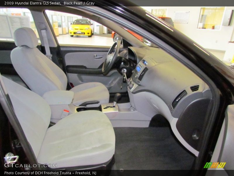 Black Pearl / Gray 2009 Hyundai Elantra GLS Sedan