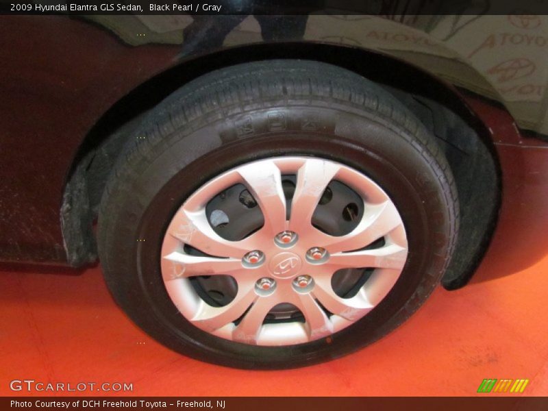 Black Pearl / Gray 2009 Hyundai Elantra GLS Sedan