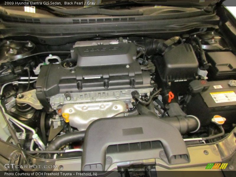 Black Pearl / Gray 2009 Hyundai Elantra GLS Sedan