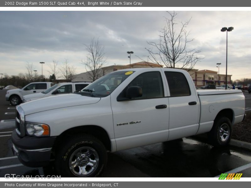 Bright White / Dark Slate Gray 2002 Dodge Ram 1500 SLT Quad Cab 4x4