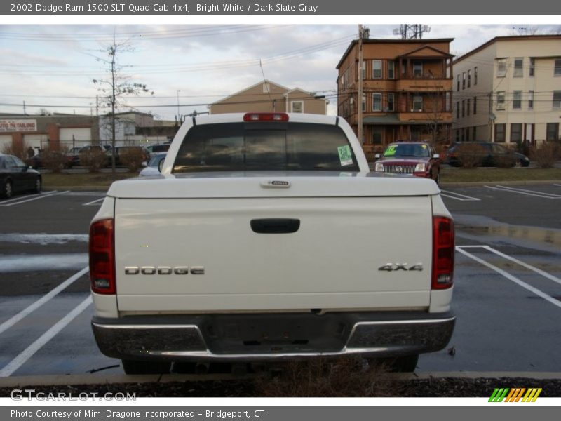 Bright White / Dark Slate Gray 2002 Dodge Ram 1500 SLT Quad Cab 4x4