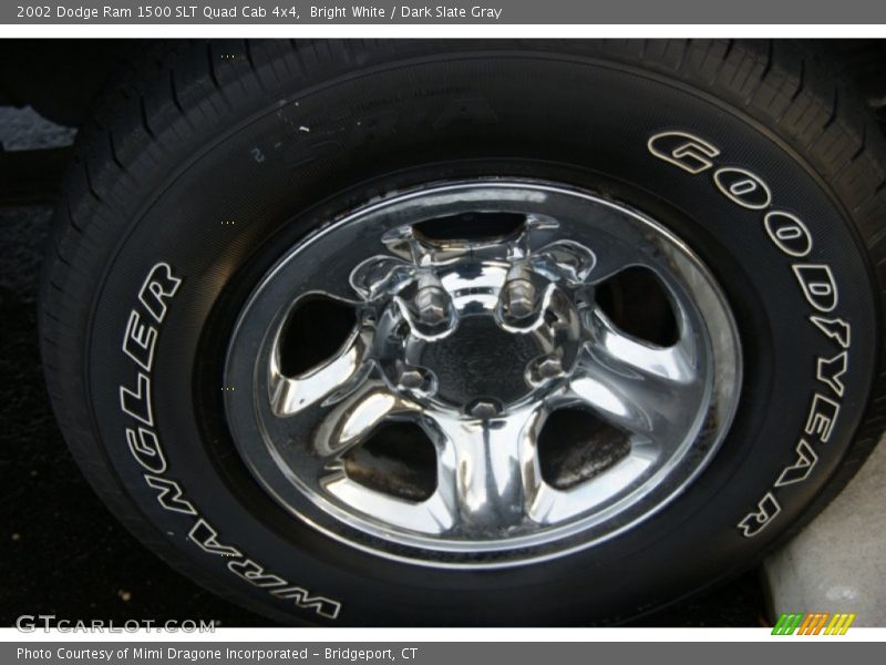 Bright White / Dark Slate Gray 2002 Dodge Ram 1500 SLT Quad Cab 4x4