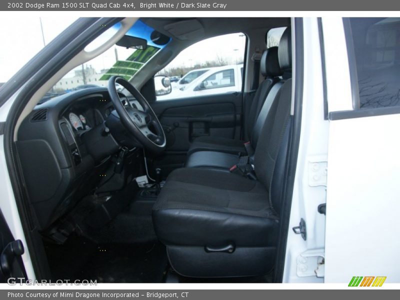 Bright White / Dark Slate Gray 2002 Dodge Ram 1500 SLT Quad Cab 4x4