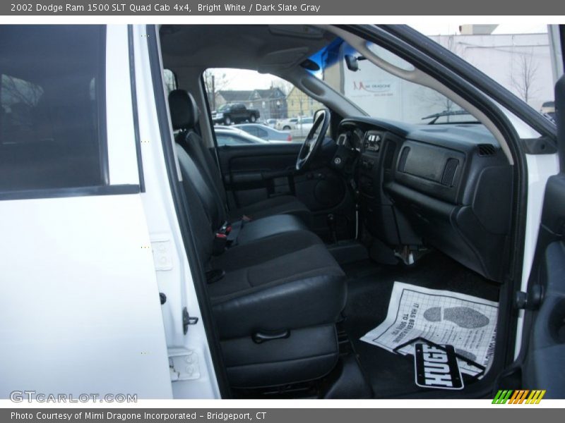 Bright White / Dark Slate Gray 2002 Dodge Ram 1500 SLT Quad Cab 4x4