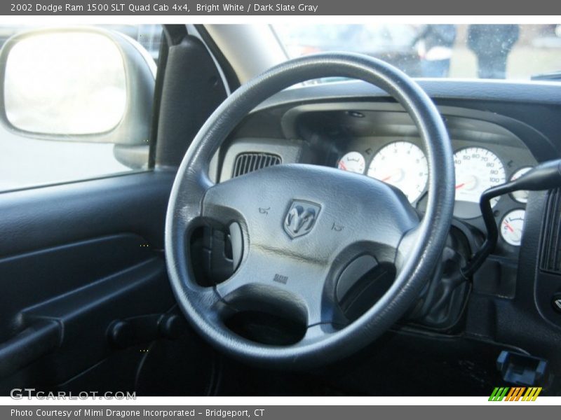 Bright White / Dark Slate Gray 2002 Dodge Ram 1500 SLT Quad Cab 4x4