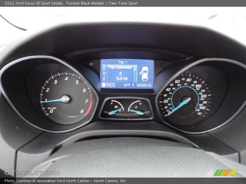 Tuxedo Black Metallic / Two-Tone Sport 2012 Ford Focus SE Sport Sedan