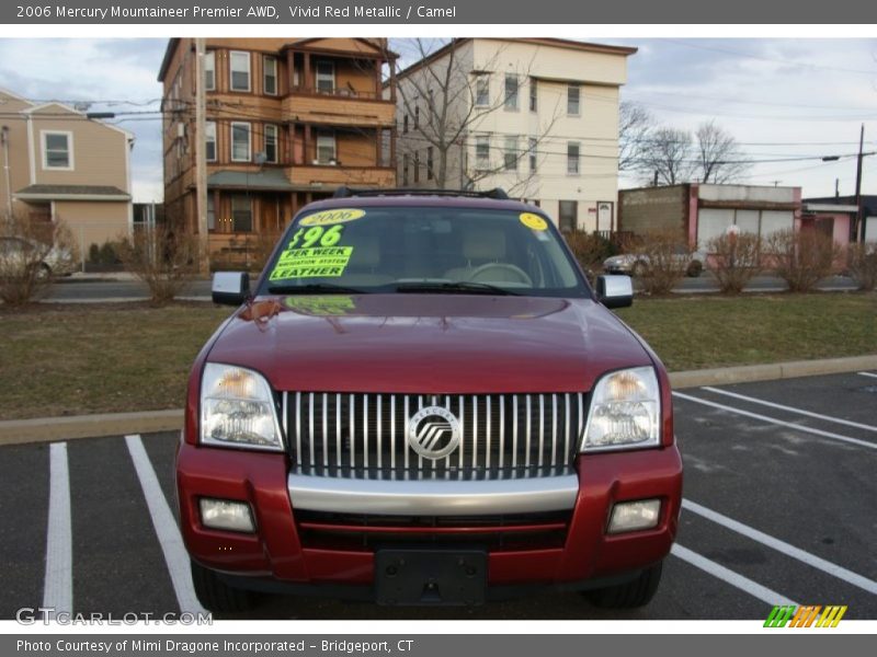Vivid Red Metallic / Camel 2006 Mercury Mountaineer Premier AWD