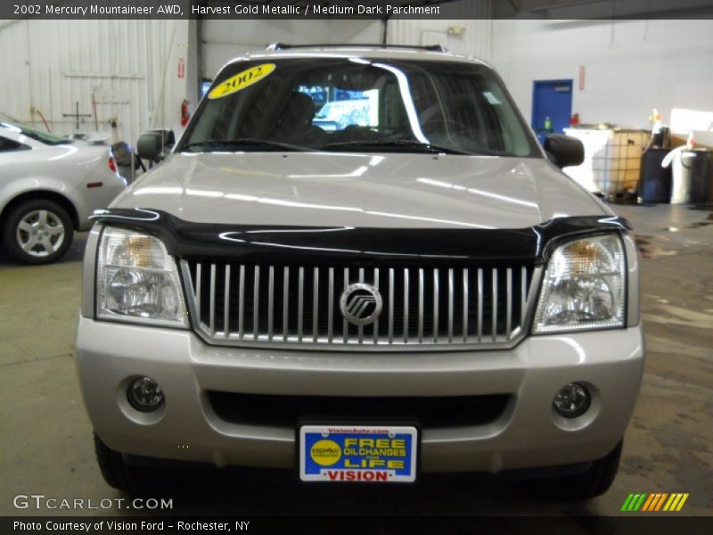 Harvest Gold Metallic / Medium Dark Parchment 2002 Mercury Mountaineer AWD