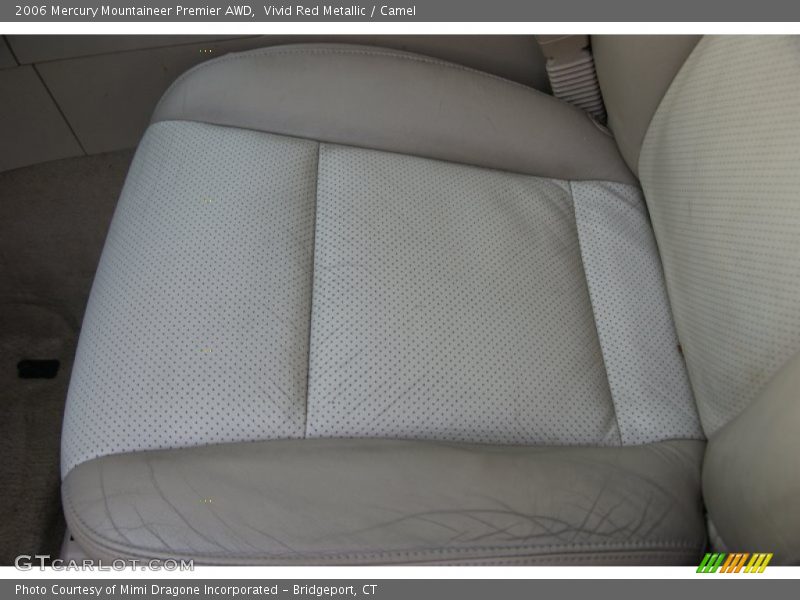 Vivid Red Metallic / Camel 2006 Mercury Mountaineer Premier AWD