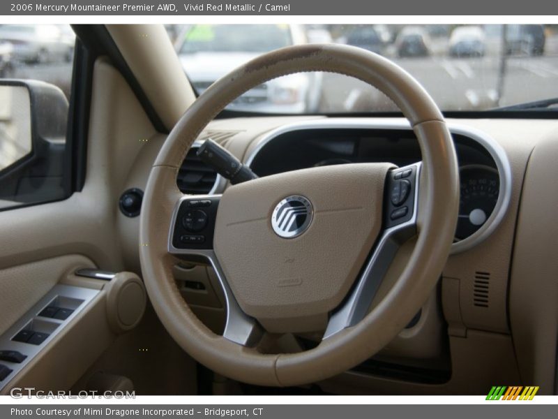 Vivid Red Metallic / Camel 2006 Mercury Mountaineer Premier AWD