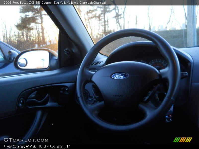 Egg Yolk Yellow / Charcoal/Charcoal 2005 Ford Focus ZX3 SES Coupe