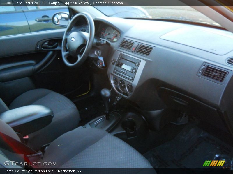 Egg Yolk Yellow / Charcoal/Charcoal 2005 Ford Focus ZX3 SES Coupe
