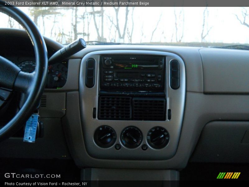 Mineral Grey Metallic / Medium Parchment Beige 2003 Ford Explorer XLT AWD