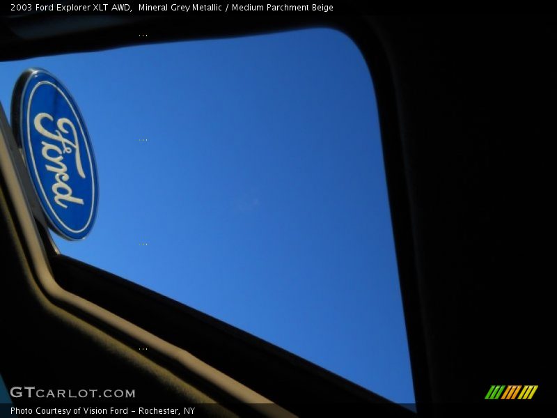 Mineral Grey Metallic / Medium Parchment Beige 2003 Ford Explorer XLT AWD