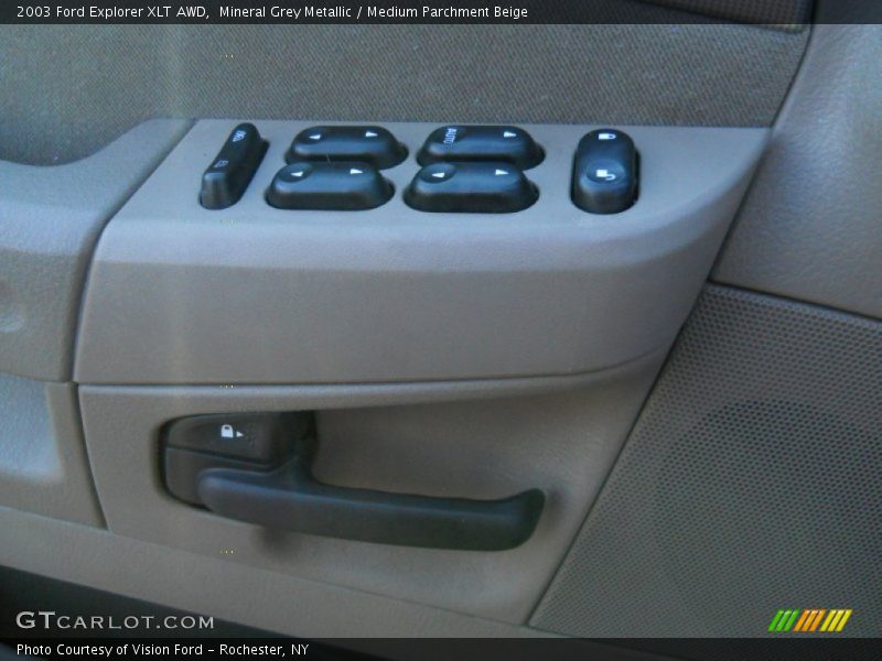 Mineral Grey Metallic / Medium Parchment Beige 2003 Ford Explorer XLT AWD