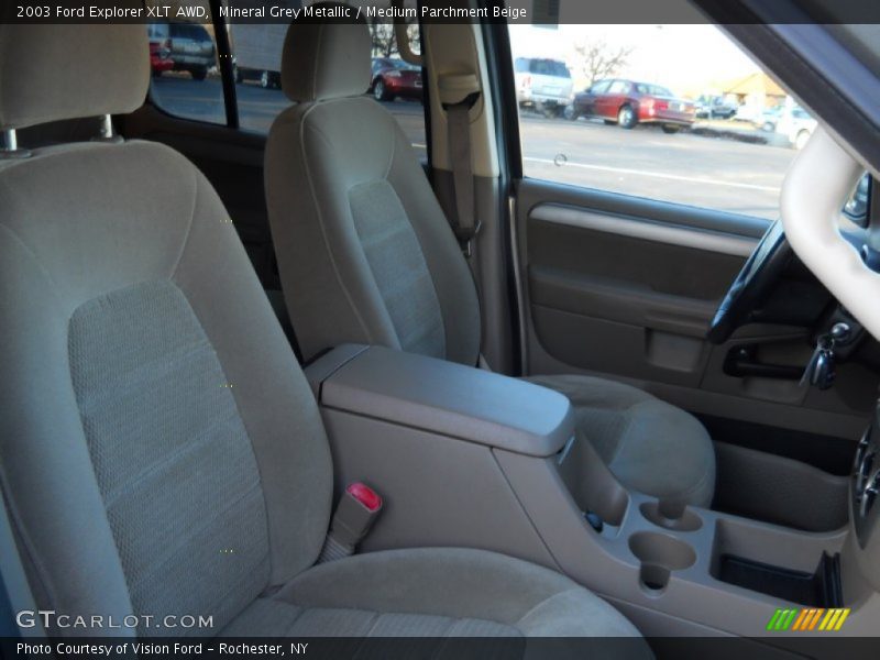 Mineral Grey Metallic / Medium Parchment Beige 2003 Ford Explorer XLT AWD