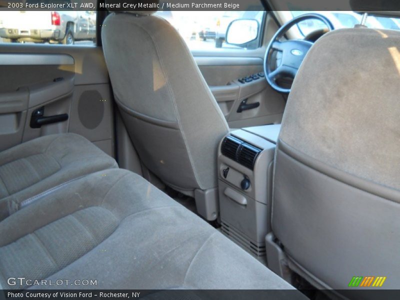 Mineral Grey Metallic / Medium Parchment Beige 2003 Ford Explorer XLT AWD
