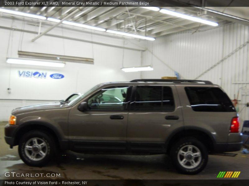 Mineral Grey Metallic / Medium Parchment Beige 2003 Ford Explorer XLT AWD