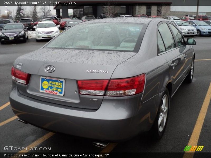 Steel Gray / Gray 2007 Hyundai Sonata SE V6