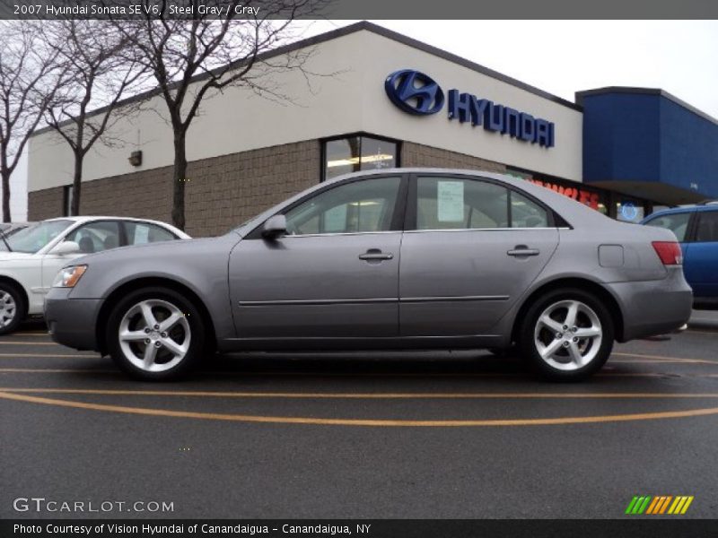 Steel Gray / Gray 2007 Hyundai Sonata SE V6