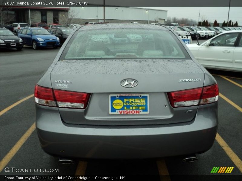 Steel Gray / Gray 2007 Hyundai Sonata SE V6