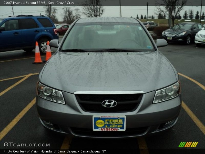 Steel Gray / Gray 2007 Hyundai Sonata SE V6