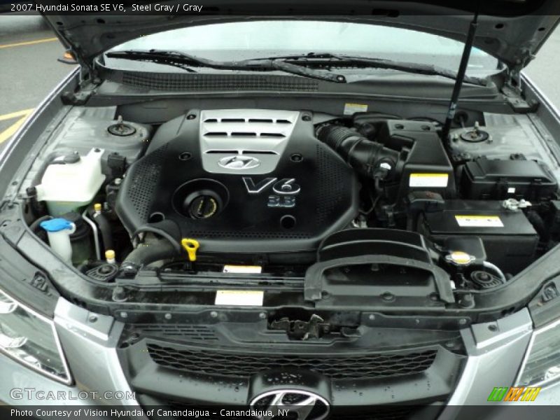 Steel Gray / Gray 2007 Hyundai Sonata SE V6