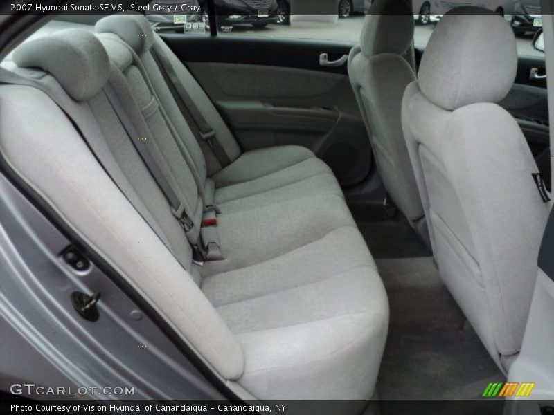 Steel Gray / Gray 2007 Hyundai Sonata SE V6