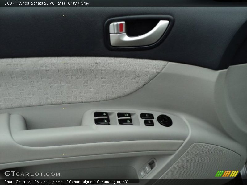 Steel Gray / Gray 2007 Hyundai Sonata SE V6