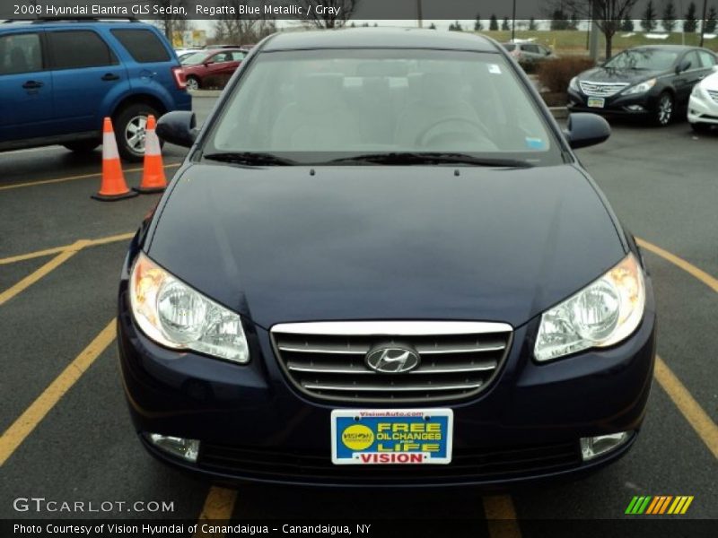 Regatta Blue Metallic / Gray 2008 Hyundai Elantra GLS Sedan