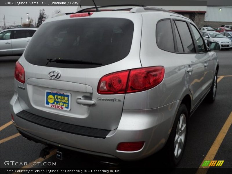 Platinum / Gray 2007 Hyundai Santa Fe SE