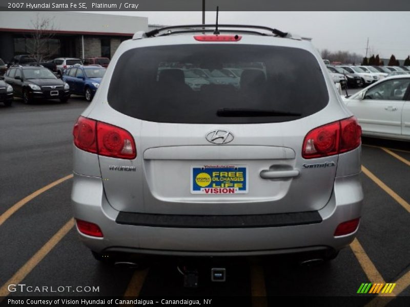 Platinum / Gray 2007 Hyundai Santa Fe SE