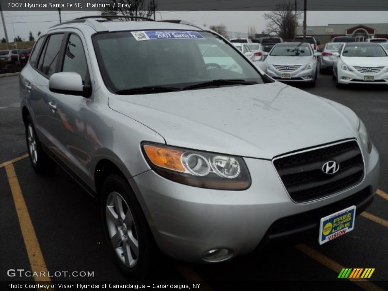 Platinum / Gray 2007 Hyundai Santa Fe SE