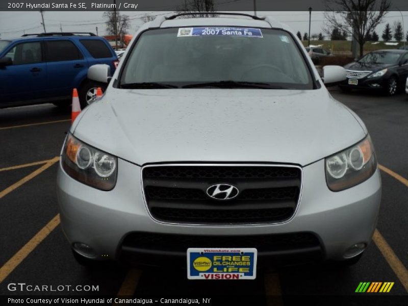 Platinum / Gray 2007 Hyundai Santa Fe SE