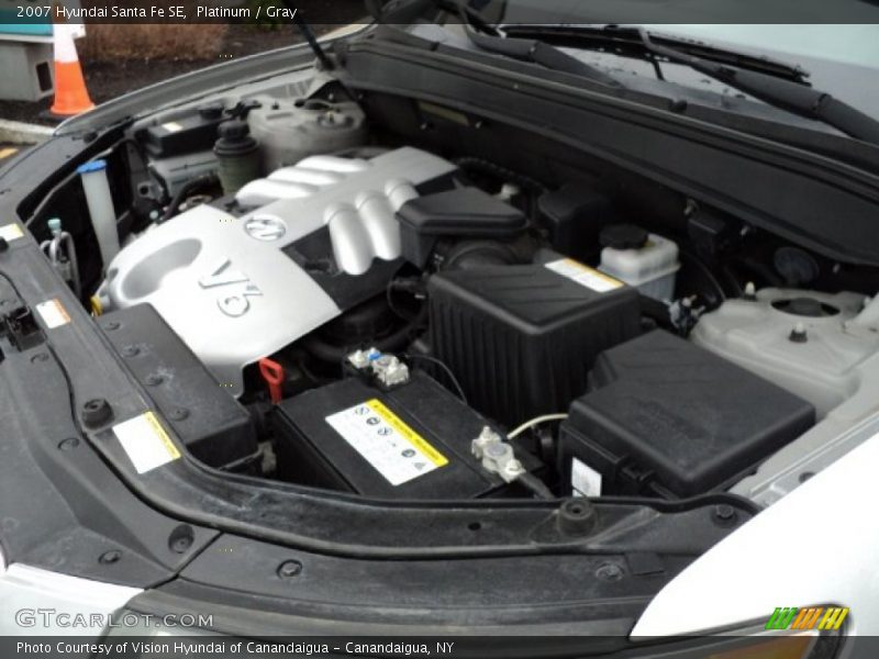 Platinum / Gray 2007 Hyundai Santa Fe SE