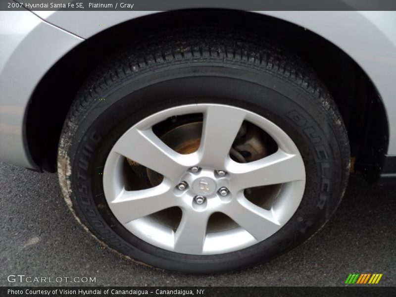 Platinum / Gray 2007 Hyundai Santa Fe SE
