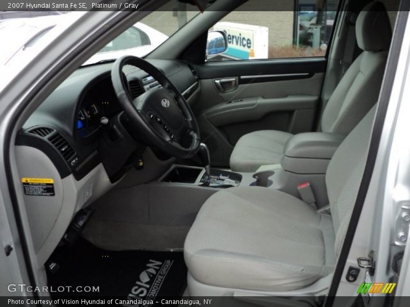 Platinum / Gray 2007 Hyundai Santa Fe SE