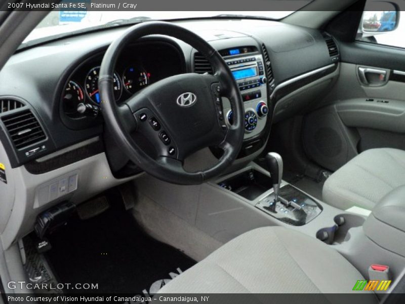 Platinum / Gray 2007 Hyundai Santa Fe SE