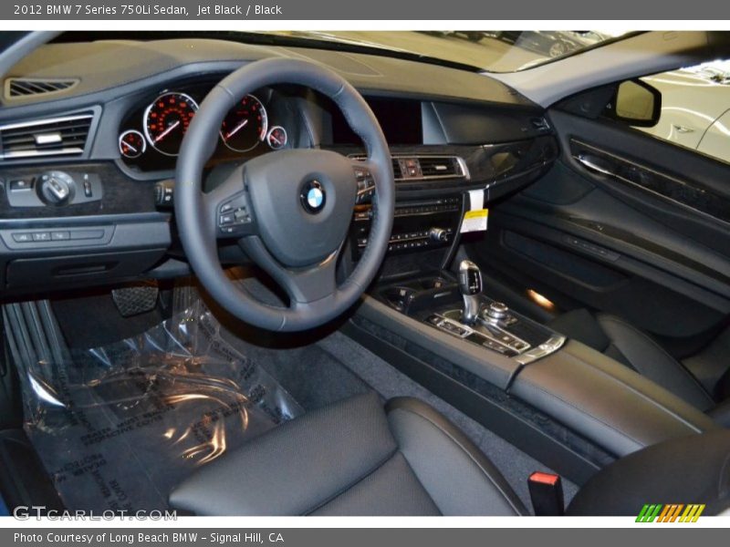 Jet Black / Black 2012 BMW 7 Series 750Li Sedan