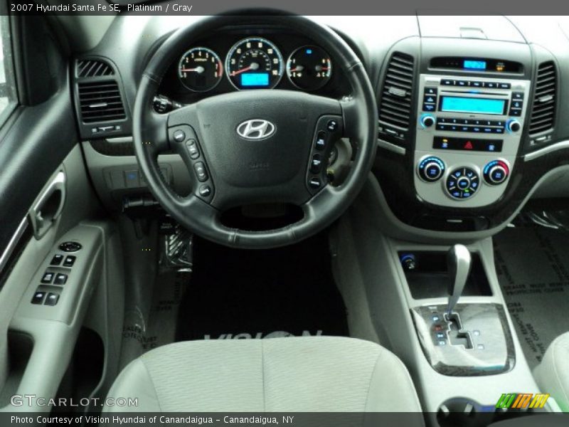Platinum / Gray 2007 Hyundai Santa Fe SE
