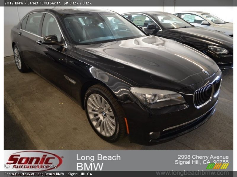 Jet Black / Black 2012 BMW 7 Series 750Li Sedan